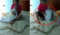 Phẫn nộ với với clip người giúp việc bạo hành bé 3 tháng tuổi vì ru ngủ không được